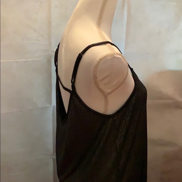 Long Slinky Black/Silverish Spaghetti Straps - Picture 9 of 9